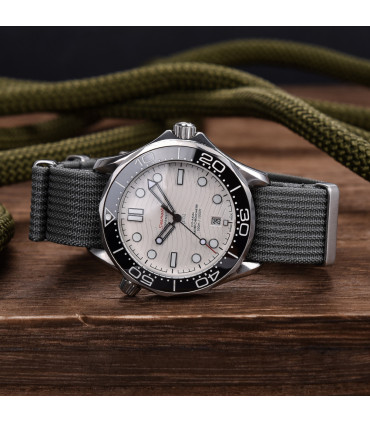 KronoKeeper ribbed nato strap - Navy blue