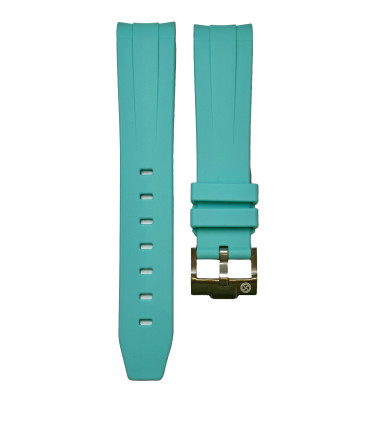 Rubber strap for Omega MoonSwatch - Cyan