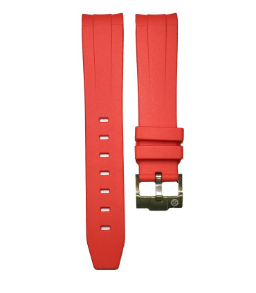 Rubber strap for Omega MoonSwatch - Red