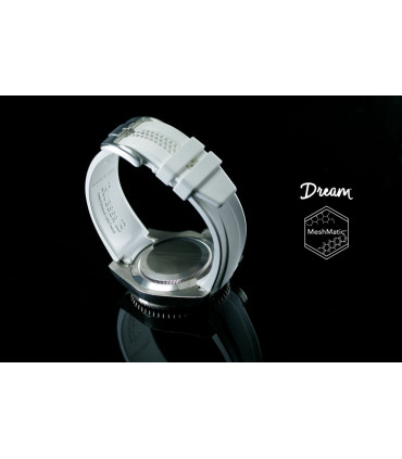 Rubber B strap DM106CD White with buckle