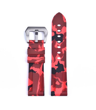 kronokeeper-camouflage-rubber-strap-red