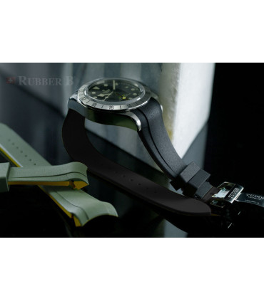 RubberB strap T807 for Tudor Black Bay Pro - Black