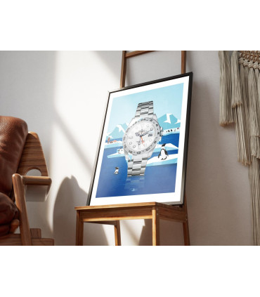 Watchoniste X MisterChrono art printing - Antartica - 40x50