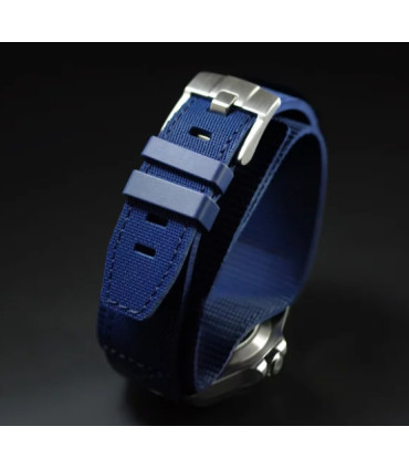Rubber B Tang Buckle Rubber Cuff Series - Navy Blue