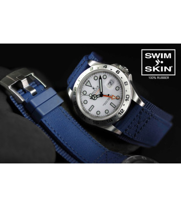 Rubber B Tang Buckle Rubber Cuff Series - Navy Blue