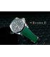 Rubber B Strap for Rolex Air-King 126900 - M215 Pine Green/Black