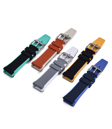 Rubber strap dual colors - Grey/White