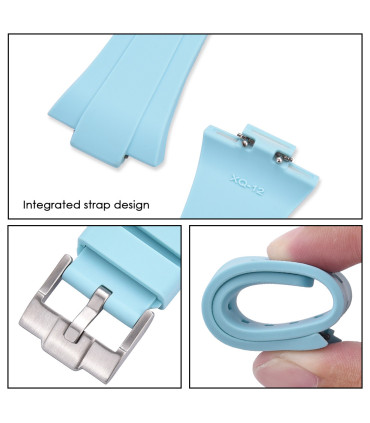 Rubber strap for Tissot PRX - White