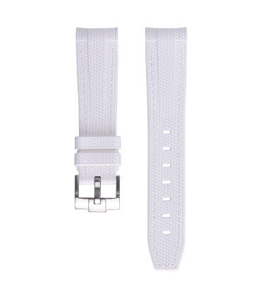 Rubber strap texture for Omega MoonSwatch - White