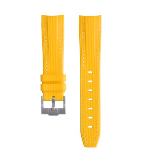 Rubber strap texture for Omega MoonSwatch - Yellow