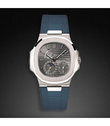 RubberB strap for Patek Philippe Nautilus - Blue Jeans PK77