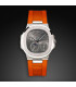 RubberB strap for Patek Philippe Nautilus - Orange PK77
