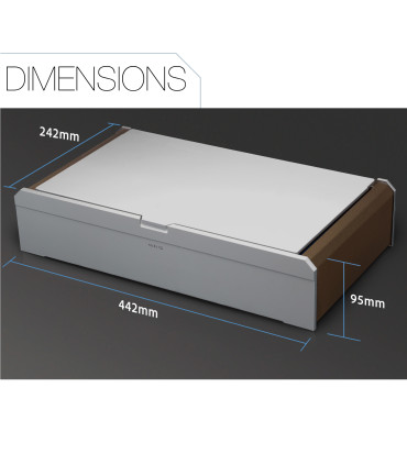 Aubliq 10 or 12 watch box in Dark Grey aluminium and calf leather