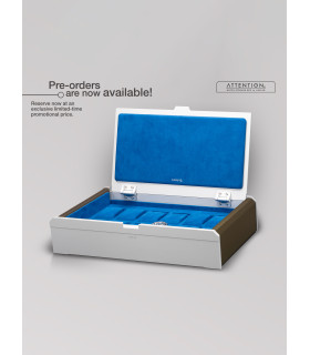 Aubliq 10/12 watch box in aluminium and leather