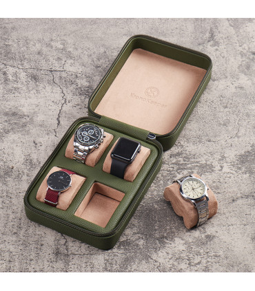 Kronokeeper Tiboulen watch travel case for 4 watches