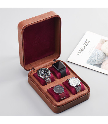 Kronokeeper Tiboulen watch travel case for 4 watches
