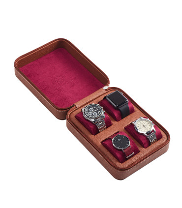Kronokeeper Tiboulen watch travel case for 4 watches