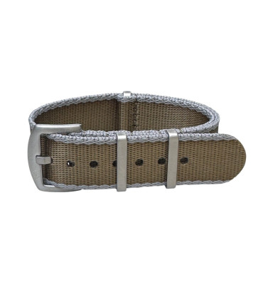 Seat Belt Nato - Grey/Khaki