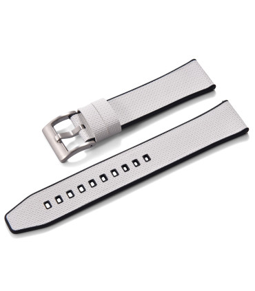 KronoKeeper double-layer FKM rubber strap - White