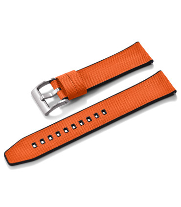 KronoKeeper double-layer FKM rubber strap - Orange