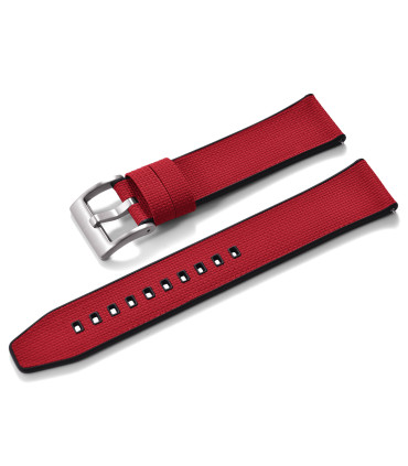 KronoKeeper double-layer FKM rubber strap - Red