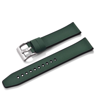 KronoKeeper double-layer FKM rubber strap - Dark Green