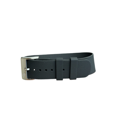 NATO strap KronoKeeper in FKM Rubber - black