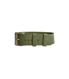 NATO strap KronoKeeper in FKM Rubber - Green