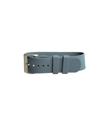 NATO strap KronoKeeper in FKM Rubber - Grey