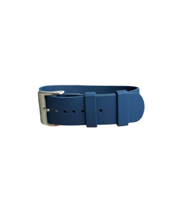NATO strap KronoKeeper in FKM Rubber - Navy Blue