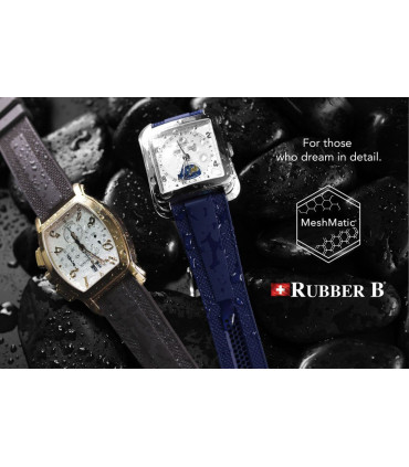 Rubber B Strap  - Dream Strap Universal - MeshMatic - Espresso Brown