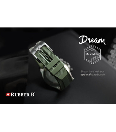 Rubber B Strap  - Dream Strap Universal - MeshMatic - Arctic White