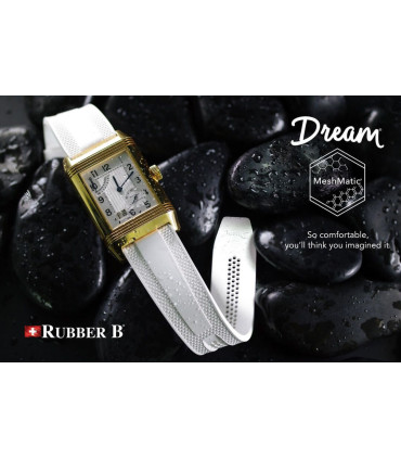 Rubber B Strap  - Dream Strap Universal - MeshMatic - Arctic White