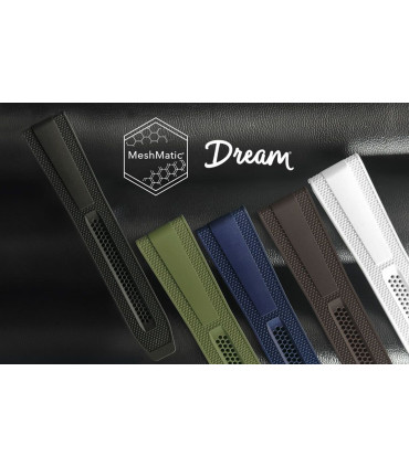 Rubber B Strap  - Dream Strap Universal - MeshMatic - Arctic White