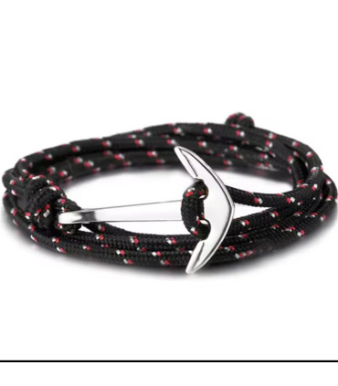 Steel anchor bracelet