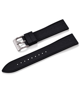 KronoKeeper mosaic Rubber Strap - Black