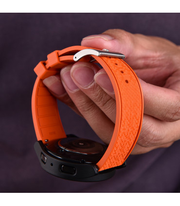 KronoKeeper mosaic Rubber Strap - Orange