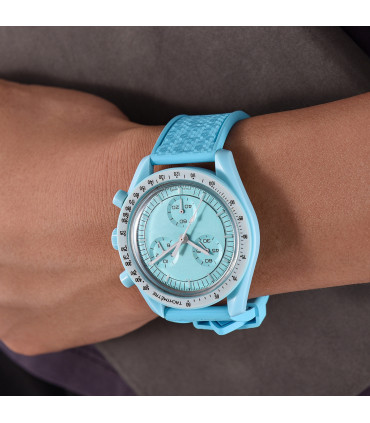 KronoKeeper mosaic Rubber Strap - Red