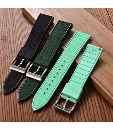 KronoKeeper mosaic Rubber Strap - Red