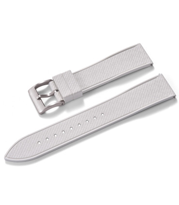 KronoKeeper mosaic Rubber Strap - White