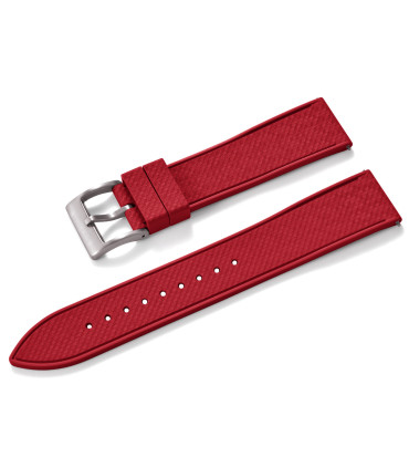 KronoKeeper mosaic Rubber Strap - Red