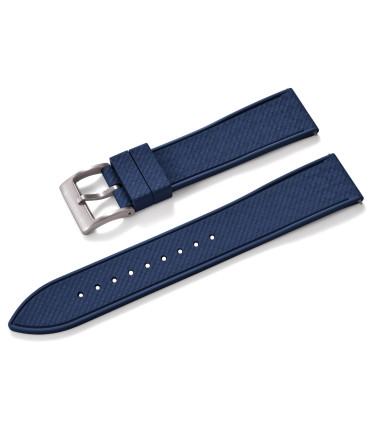 KronoKeeper mosaic Rubber Strap - Navy Blue