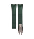 KronoKeeper curved adjustable Rubber Strap with deployant clasp - Green