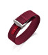 KronoKeeper ribbed nato strap with deployant buckle - Dark Red