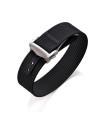 KronoKeeper ribbed nato strap with deployant buckle - Black