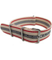 NATO watch strap Sand/Red/Black