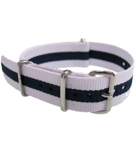 NATO strap White/Blue