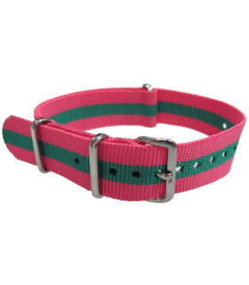 NATO strap Pink/Green