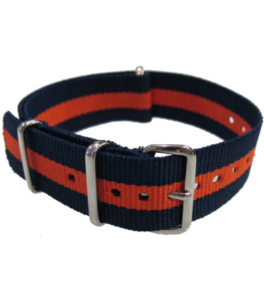 NATO strap Blue/Orange