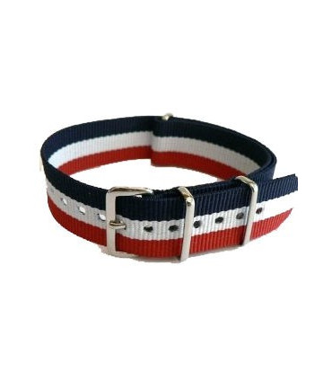 NATO Strap Blue/White/Red